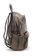Women's Green Faux Leather Backpack | Derimod Women's Green Faux Leather Backpack | Derimod
