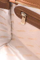 Women's Tan Faux Leather Shoulder Bag | Derimod Women's Tan Faux Leather Shoulder Bag | Derimod