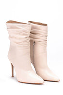 Kadın Bej Deri Bot | Derimod Kadın Bej Deri Bot | Derimod