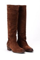 Women's Suede Leather Boots | Derimod Women's Suede Leather Boots | Derimod