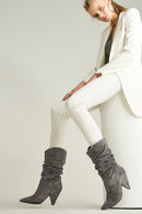 Women's Suede Loose Boots | Derimod Women's Suede Loose Boots | Derimod