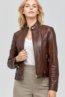 Irma Women's Brown Coat | Derimod Irma Women's Brown Coat | Derimod