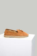 Püskül Detaylı Hardal Kadın Deri Espadril | Derimod Püskül Detaylı Hardal Kadın Deri Espadril | Derimod