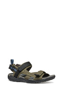 Geox Men's Green U Terreno + Grip B Te + Nbk Sy Double Strap Fabric Sandals | Derimod Geox Men's Green U Terreno + Grip B Te + Nbk Sy Double Strap Fabric Sandals | Derimod