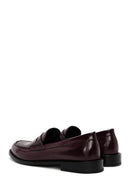 Kadın Bordo Deri Maskülen Loafer | Derimod Kadın Bordo Deri Maskülen Loafer | Derimod