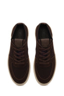 Erkek Kahverengi Bağcıklı Süet Deri Sneaker | Derimod Erkek Kahverengi Bağcıklı Süet Deri Sneaker | Derimod