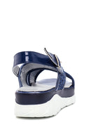 Women's Leather Shiny Sandals | Derimod Women's Leather Shiny Sandals | Derimod
