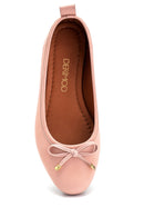 Women's Leather Bow Detailed Ballerinas | Derimod Women's Leather Bow Detailed Ballerinas | Derimod