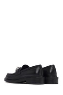Kadın Siyah Tokalı Deri Maskülen Loafer | Derimod Kadın Siyah Tokalı Deri Maskülen Loafer | Derimod
