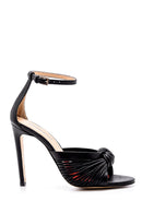 Women's Leather Heeled Sandals | Derimod Women's Leather Heeled Sandals | Derimod