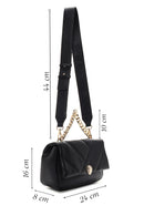 Women's Black Quilted Crossbody Bag | Derimod Women's Black Quilted Crossbody Bag | Derimod
