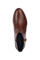 Geox Kadın Kahverengi Felicity Fermuarlı Topuklu Deri Bot | Derimod Geox Kadın Kahverengi Felicity Fermuarlı Topuklu Deri Bot | Derimod