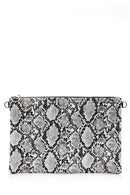 Women's Snakeskin Patterned Clutch Bag | Derimod Women's Snakeskin Patterned Clutch Bag | Derimod