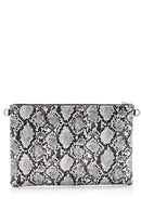 Women's Snakeskin Patterned Clutch Bag | Derimod Women's Snakeskin Patterned Clutch Bag | Derimod
