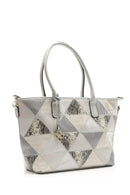 Women's Crocodile Detailed Shoulder Bag | Derimod Women's Crocodile Detailed Shoulder Bag | Derimod