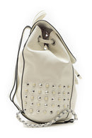 Women's Studded and Pearl Detailed Backpack | Derimod Women's Studded and Pearl Detailed Backpack | Derimod