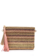 Women's Straw Portfolio Bag | Derimod Women's Straw Portfolio Bag | Derimod