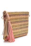 Women's Straw Portfolio Bag | Derimod Women's Straw Portfolio Bag | Derimod