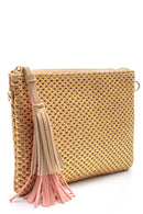 Women's Straw Portfolio Bag | Derimod Women's Straw Portfolio Bag | Derimod