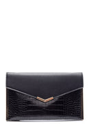 Women's Crocodile Detailed Portfolio Bag | Derimod Women's Crocodile Detailed Portfolio Bag | Derimod