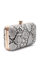 Women's Crocodile Patterned Clutch Bag | Derimod Women's Crocodile Patterned Clutch Bag | Derimod