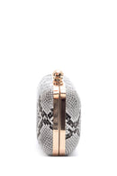 Women's Crocodile Patterned Clutch Bag | Derimod Women's Crocodile Patterned Clutch Bag | Derimod