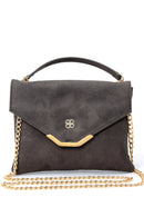 Women's Suede Chain Bag | Derimod Women's Suede Chain Bag | Derimod
