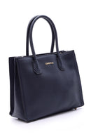 Kadın Lacivert Suni Deri Kol Çantası | Derimod Kadın Lacivert Suni Deri Kol Çantası | Derimod