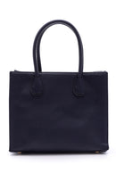 Kadın Lacivert Suni Deri Kol Çantası | Derimod Kadın Lacivert Suni Deri Kol Çantası | Derimod