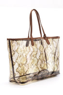 Women's Crocodile Patterned Transparent Bag | Derimod Women's Crocodile Patterned Transparent Bag | Derimod