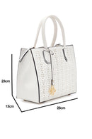 Kadın Beyaz Suni Deri Kol Çantası | Derimod Kadın Beyaz Suni Deri Kol Çantası | Derimod