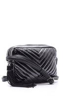 Women's Patent Leather Quilted Crossbody Bag | Derimod Women's Patent Leather Quilted Crossbody Bag | Derimod