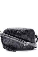 Women's Crocodile Patterned Crossbody Bag | Derimod Women's Crocodile Patterned Crossbody Bag | Derimod