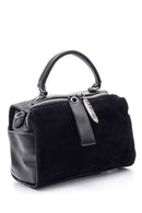 Women's Suede Detailed Shoulder Bag | Derimod Women's Suede Detailed Shoulder Bag | Derimod