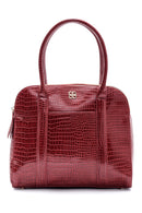 Women's Crocodile Detailed Shoulder Bag | Derimod Women's Crocodile Detailed Shoulder Bag | Derimod