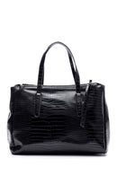 Women's Crocodile Patterned Shoulder Bag | Derimod Women's Crocodile Patterned Shoulder Bag | Derimod