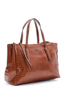 Women's Crocodile Patterned Shoulder Bag | Derimod Women's Crocodile Patterned Shoulder Bag | Derimod
