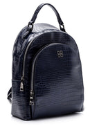 Women's Crocodile Detailed Backpack | Derimod Women's Crocodile Detailed Backpack | Derimod