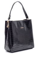 Women's Crocodile Patterned Bag | Derimod Women's Crocodile Patterned Bag | Derimod