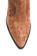 Women's Suede Leather Cowboy Boots | Derimod Women's Suede Leather Cowboy Boots | Derimod
