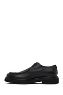 Male Black Lace-Up Thick-Soled Leather Casual Shoes | Derimod Male Black Lace-Up Thick-Soled Leather Casual Shoes | Derimod