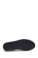 Kadın Siyah Deri Desenli Sneaker | Derimod Kadın Siyah Deri Desenli Sneaker | Derimod