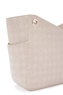 Women's Cream Printed Shoulder Bag | Derimod Women's Cream Printed Shoulder Bag | Derimod