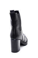 Women's Leather Chelsea Heeled Boots | Derimod Women's Leather Chelsea Heeled Boots | Derimod