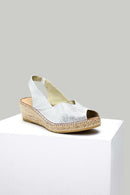 Women's White Leather Sandals | Derimod Women's White Leather Sandals | Derimod