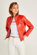 Nilda Kadın Deri Ceket | Derimod Nilda Kadın Deri Ceket | Derimod