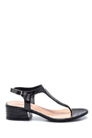 Women's Crocodile Leather Flip Flops Sandals | Derimod Women's Crocodile Leather Flip Flops Sandals | Derimod