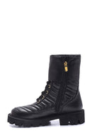 Women's Leather Quilted Boots | Derimod Women's Leather Quilted Boots | Derimod