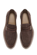 Erkek Vizon Nubuk Deri Casual Loafer | Derimod Erkek Vizon Nubuk Deri Casual Loafer | Derimod