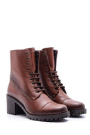 Women's Lace-Up Heeled Boots | Derimod Women's Lace-Up Heeled Boots | Derimod